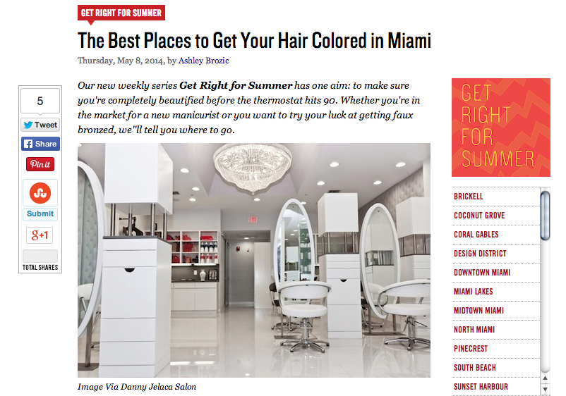 Best Place to Get Your Hair Colored in Miami