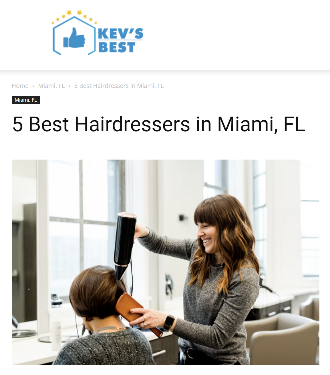 Best Hairdressers in Miami